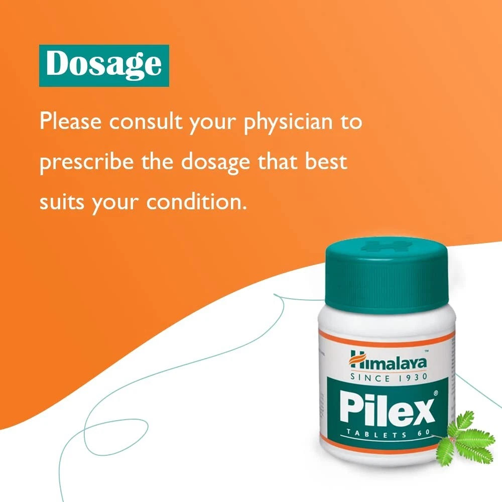 Himalaya Pilex 5 Pack (300 Tabs) – Hemorrhoid, Vein & Piles Herbal Support