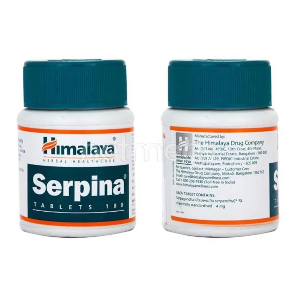 Himalaya Serpina 5 Pack (500 Tabs) – Blood Pressure, Anxiety & Stress Relief