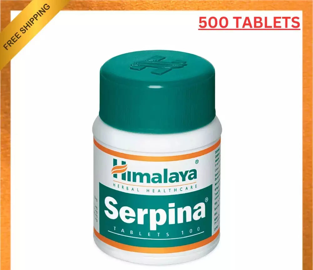 Himalaya Serpina 5 Pack (500 Tabs) – Blood Pressure, Anxiety & Stress Relief