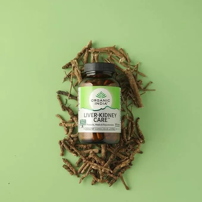 Organic India Liver & Kidney 180 Caps – Detox & Health Support Herbal Supplement