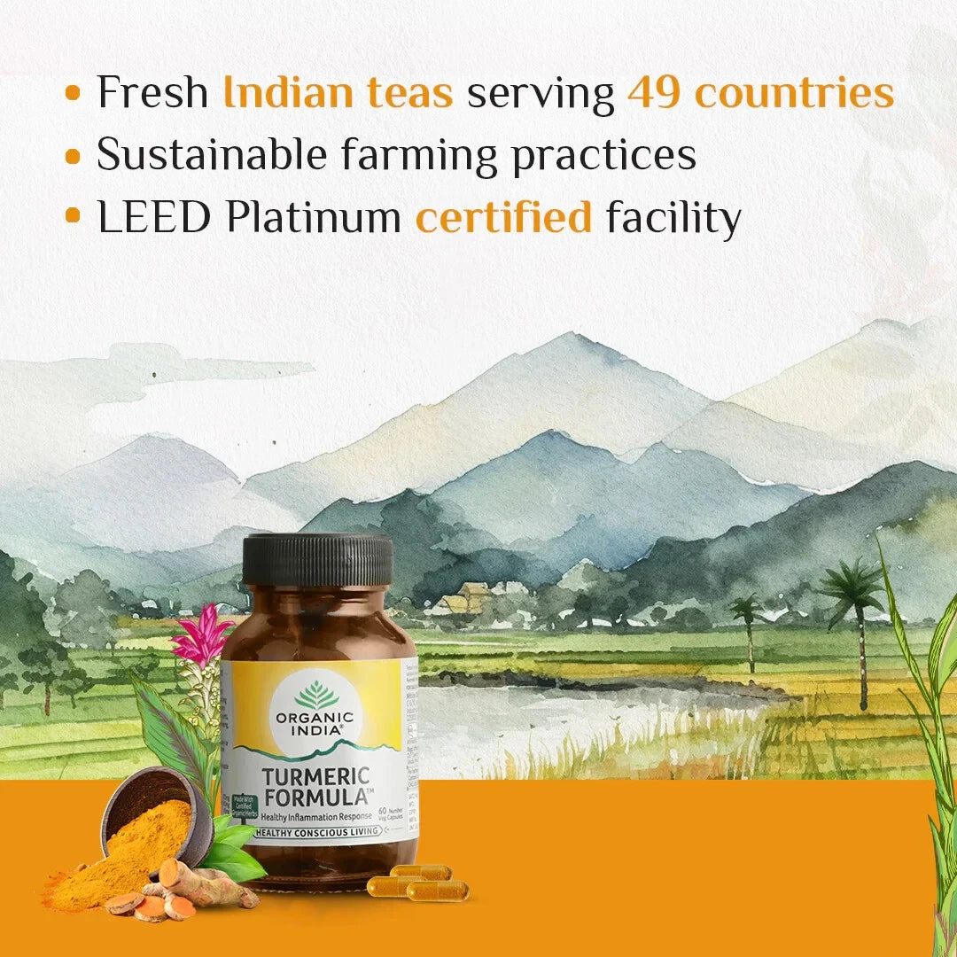 Turmeric Formula Organic India | 180 Caps | Immunity & Wellness