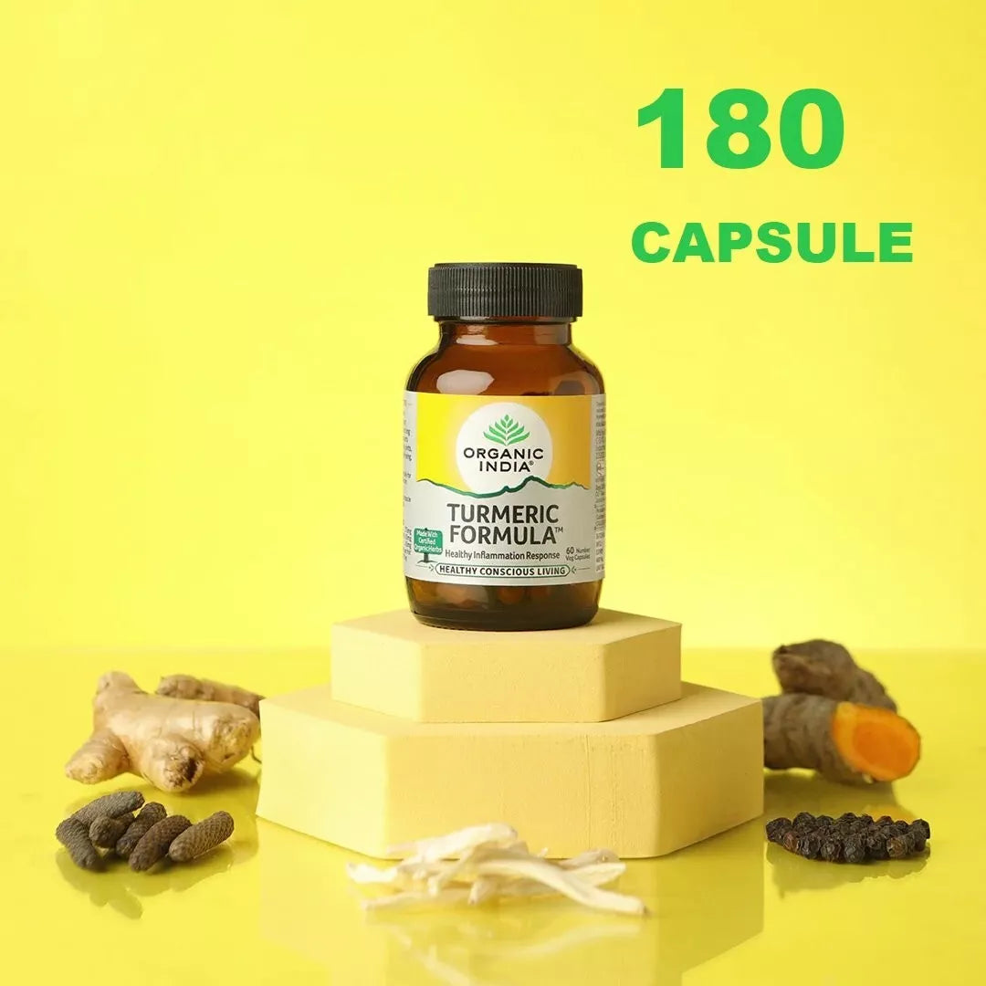 Turmeric Formula Organic India | 180 Caps | Immunity & Wellness