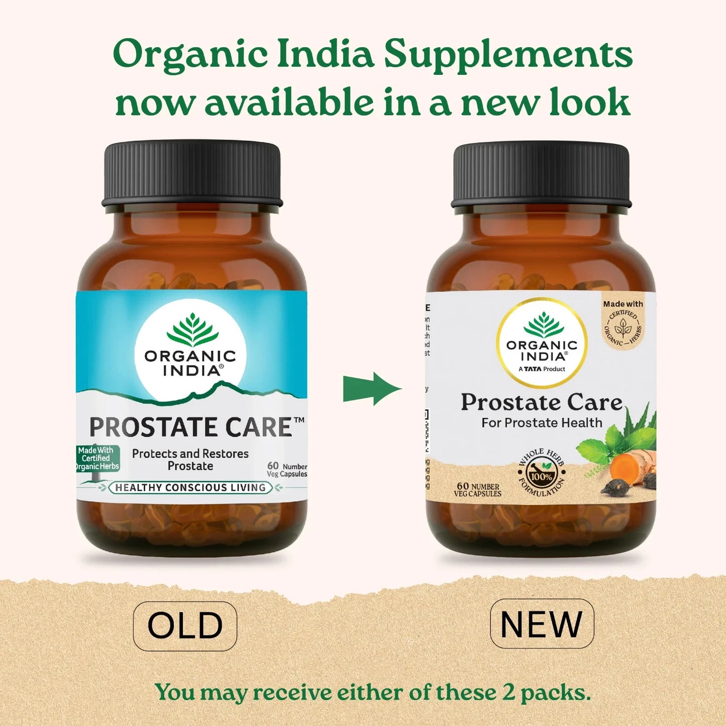 Organic India Prostate Care 180 Capsules Supports Prostate Health & Urinary Flow