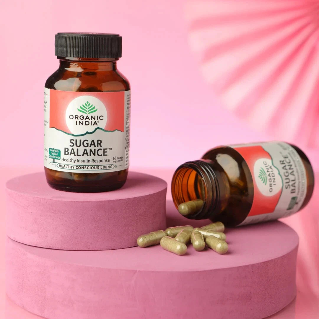 Organic India Sugar Balance 180 Capsules | Blood Sugar Support & Glucose Health
