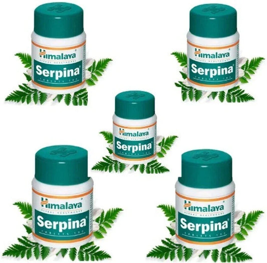 Himalaya Serpina 5 Pack (500 Tabs) – Blood Pressure, Anxiety & Stress Relief