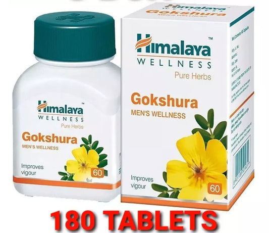 Himalaya Gokshura 3 Pack (180 Tabs) – Men’s Health & Muscle Support Herbal