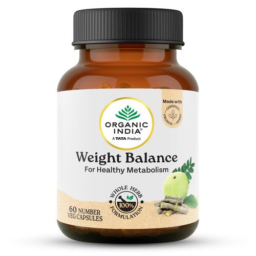 Organic India Weight Balance - 180 Capsules for Metabolism & Immunity Support